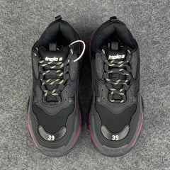 Balenciaga Wmns Triple S 'Clear Sole - Black Pink Neon'