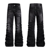 CapCabin Stacked Washed Denim Pants