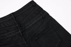 CapCabin Double-Waist Washed Wide-Leg Jeans