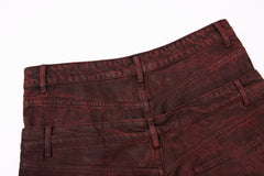 CapCabin Double-Waist Washed Wide-Leg Jeans