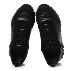 Goatskin Suede Goatskin Mens Bouncing Sneakers 43.5 Black