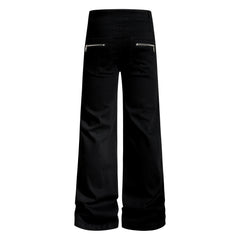 CapCabin Zipper Detail Flared Pants