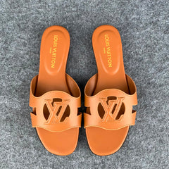LV Isola Flat Mule 'Cognac'