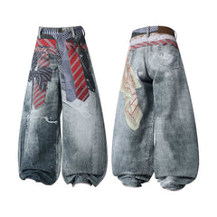 CapCabin “Tie Riot Balloon Jeans”