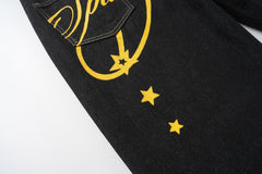CapCabin Star Script Wide-Leg Jeans