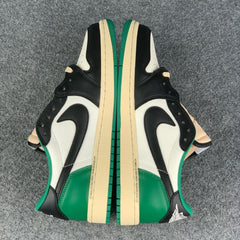 (Custom) Air Jordan 1 Low 'Black Green'