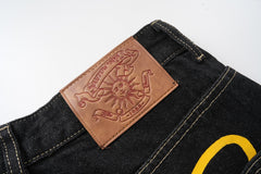 CapCabin Star Script Wide-Leg Jeans