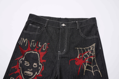 CapCabin Graphic Denim Pants