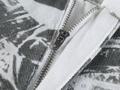 CapCabin Graphic Panel Wide-Leg Pants