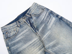 CapCabin Vintage Washed Wide-Leg Jeans
