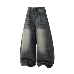 CapCabin Starfade Wide-Leg Denim Pants