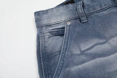 CapCabin Washed Wrinkle Effect Denim Jeans