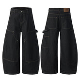 CapCabin Utility Wide-Leg Denim Pants