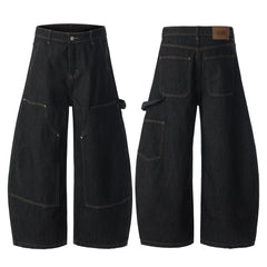 CapCabin Utility Wide-Leg Denim Pants