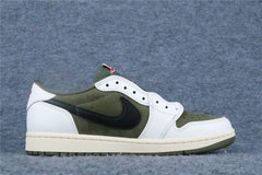 Travis Scott x Air Jordan 1 Retro Low OG SP 'Reverse Olive / Medium Olive' (US Warehouse, No QC)