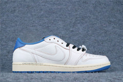 Fragment Design x Travis Scott x Air Jordan 1 Retro Low OG SP 'Sail Military Blue' (US Warehouse, No QC)