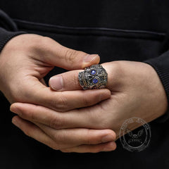 Kapala Stainless Steel Sugar Skull Ring