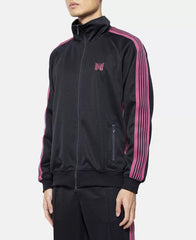 Needles Style Embroidered Butterfly Track Jacket - Black/Pink