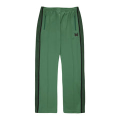 Needles Style Embroidered Butterfly Multi-Stripe Track Pants - Grass Green/Dark