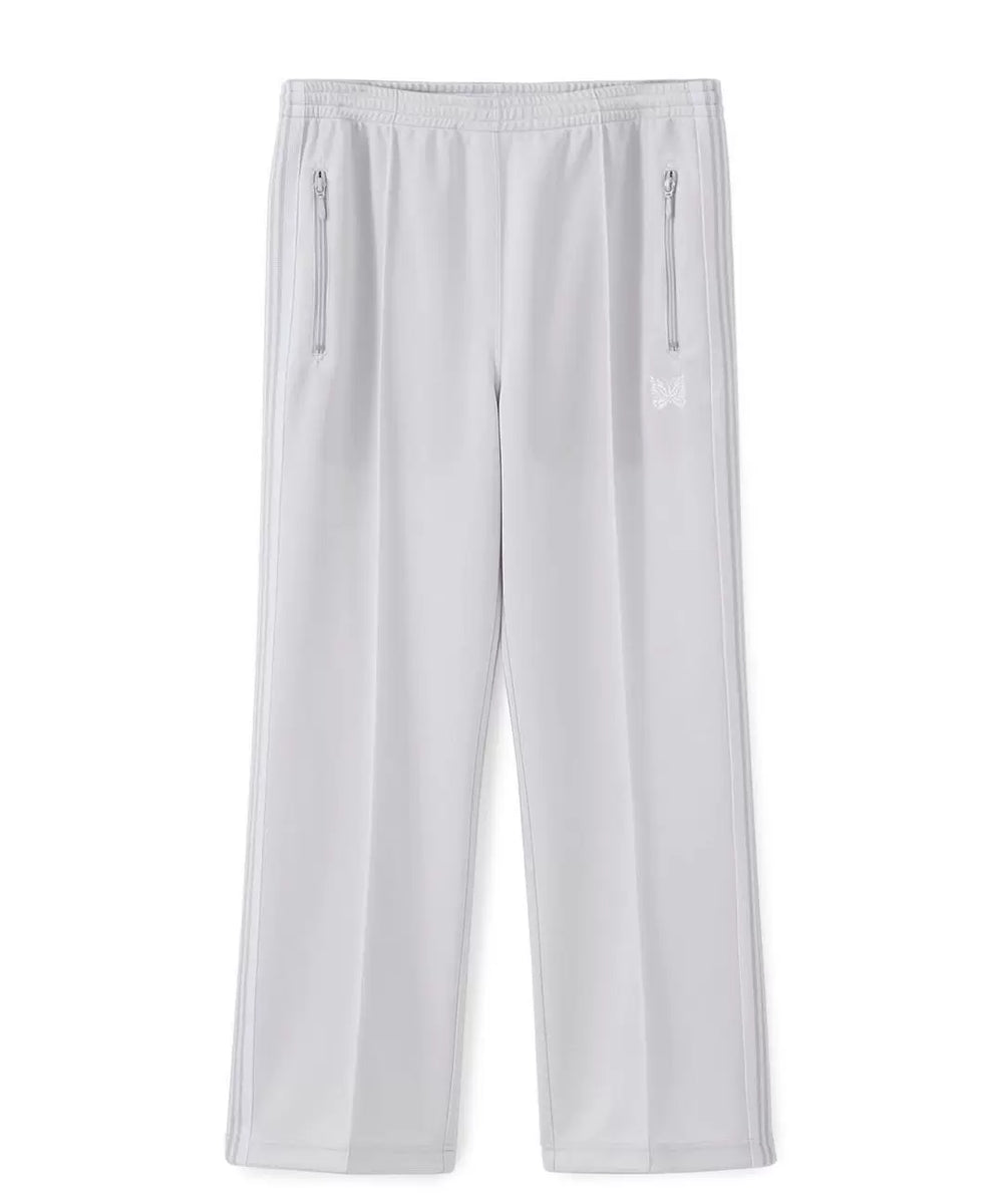 Needles Style Embroidered Butterfly Tonal Stripe Track Pants - Light Grey