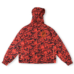 Saint Vanity Camouflage Zip Work Jacket - Red/Black