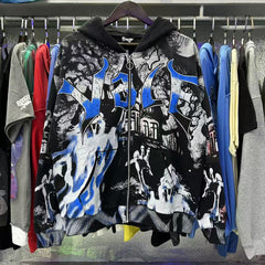 Vale Forever Vale Castle & Ghosts Graphic Vintage Wash Full-Zip Hoodie
