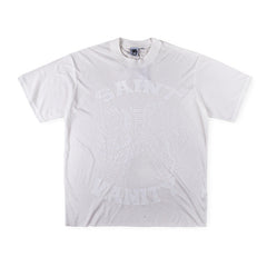 SAINT VANITY Winged Creature Graphic Short-Sleeve T-Shirt - White / Tonal White