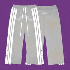 Roughplay Arch Logo Track Sweatpants - Light Grey