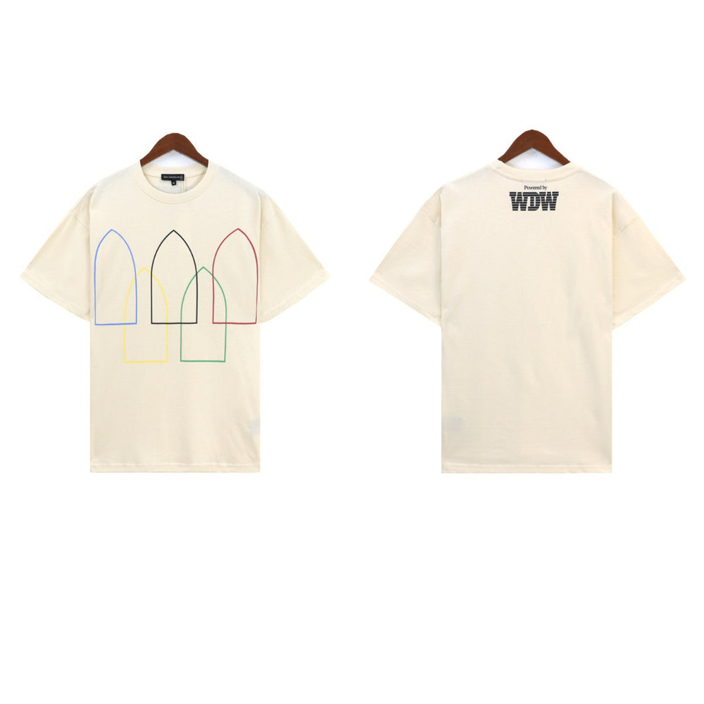 Who Decides War Multi-Arch Outline Graphic T-Shirt - Off-White