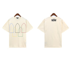 Who Decides War Multi-Arch Outline Graphic T-Shirt - Off-White