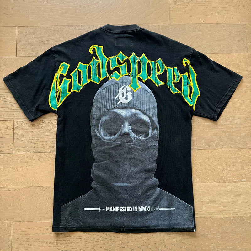Godspeed Balaclava Skull Graphic Tee