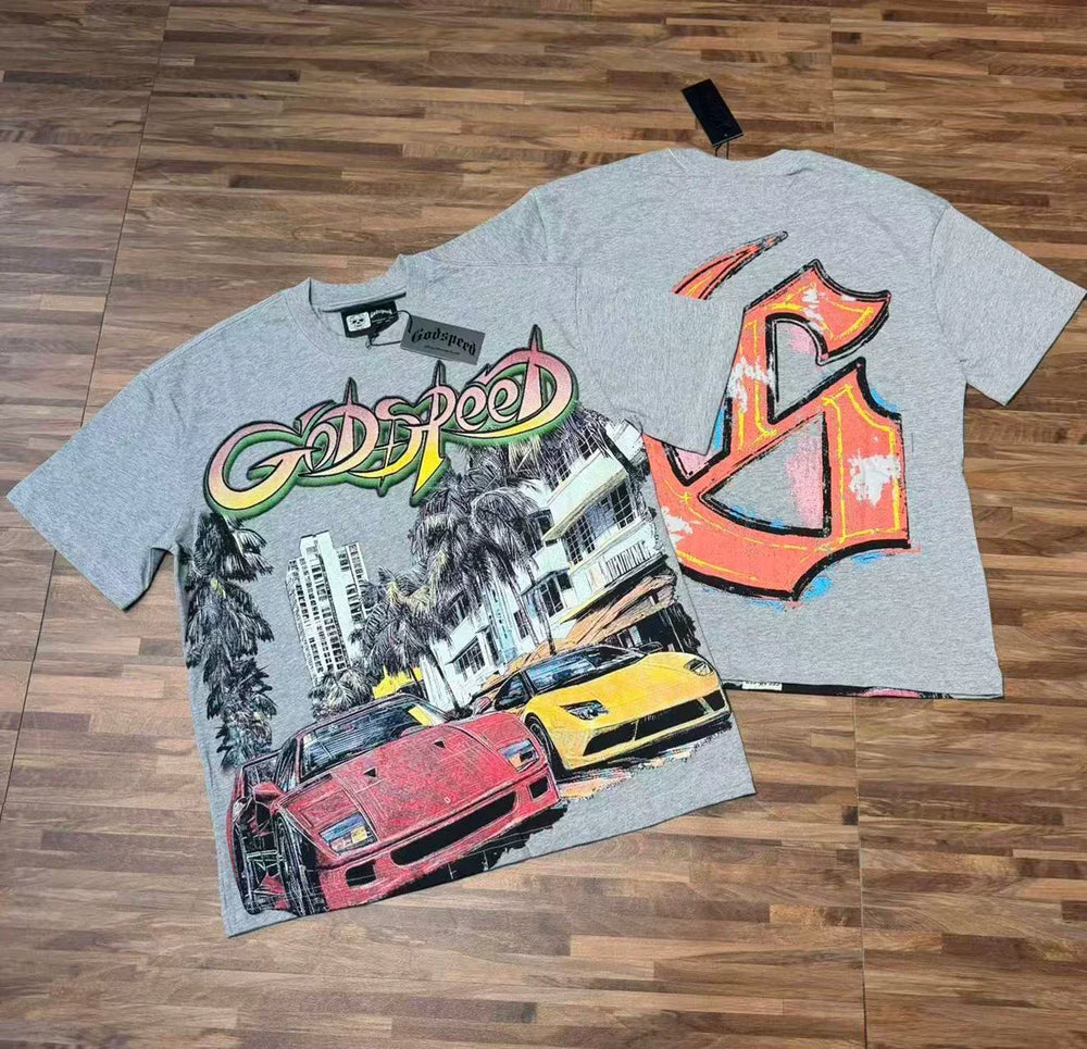 Godspeed Vintage Washed Exotic Cars T-Shirt