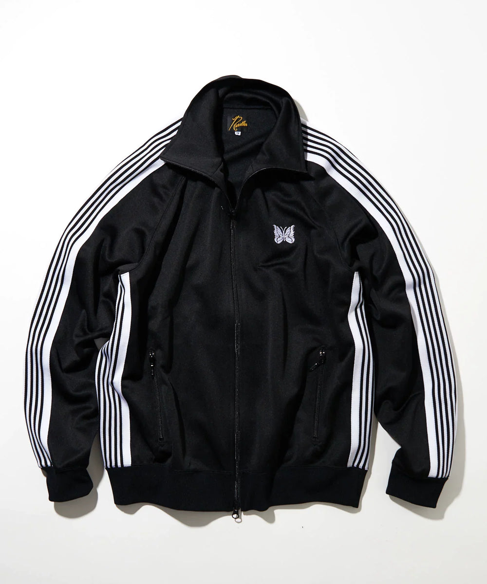 Needles Style Embroidered Butterfly Track Jacket - Black/White