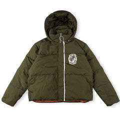 Saint Vanity Hooded Puffer Down Jacket - Olive Green