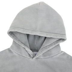 Plain Y2K Distressed Embroidered Graphic Hoodie