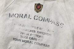 Washed Y2K Distressed Graphic Print Hoodie