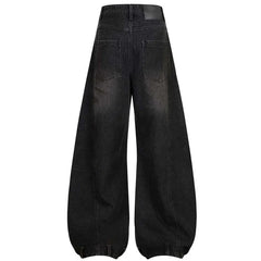 Wide Leg Y2K Distressed Denim Barrel Jeans