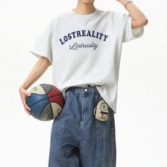 Y2K Baggy "Lost Reality" Graphic T Shirt