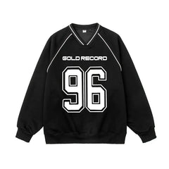 Y2K Gold Record Sports Sweatshirt