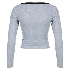 Y2K Graphic Long Sleeve Top