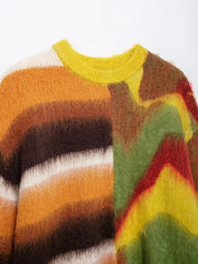 Y2K Half and Half Multi Knitted Sweater