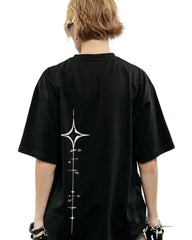 Y2K Line Graph Graphic T-Shirt
