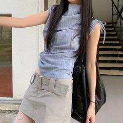 Y2K Minimalist Sleeveless Chic Top