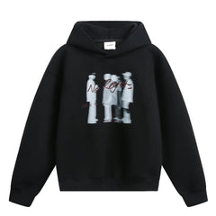 Y2K No Regrets Graphic Baggy Hoodie