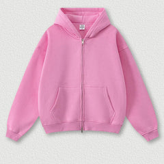 Y2K Origin 345gsm Boxy Fit Zip Up Hoodie