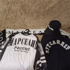 Y2K Oversized Jersey Long Sleeve Top T-Shirt