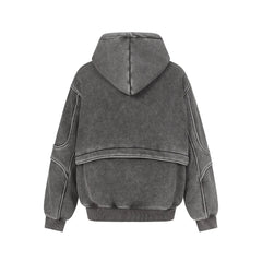 Y2K Spliced Washed Hoodie