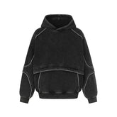 Y2K Spliced Washed Hoodie