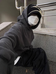 Y2K Subtle Waves Graphic Beanie