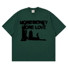 Y2K Vintage "More Money More Love" Graphic T Shirt